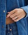 Gold Rings (25.7K) Conclerge Women's ring sizes 3,3.5,4,4.5,5,5.5,6,6.5,7,7.5,8
