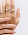Gold Rings (25.7K) Conclerge Women's ring sizes 3,3.5,4,4.5,5,5.5,6,6.5,7,7.5,8