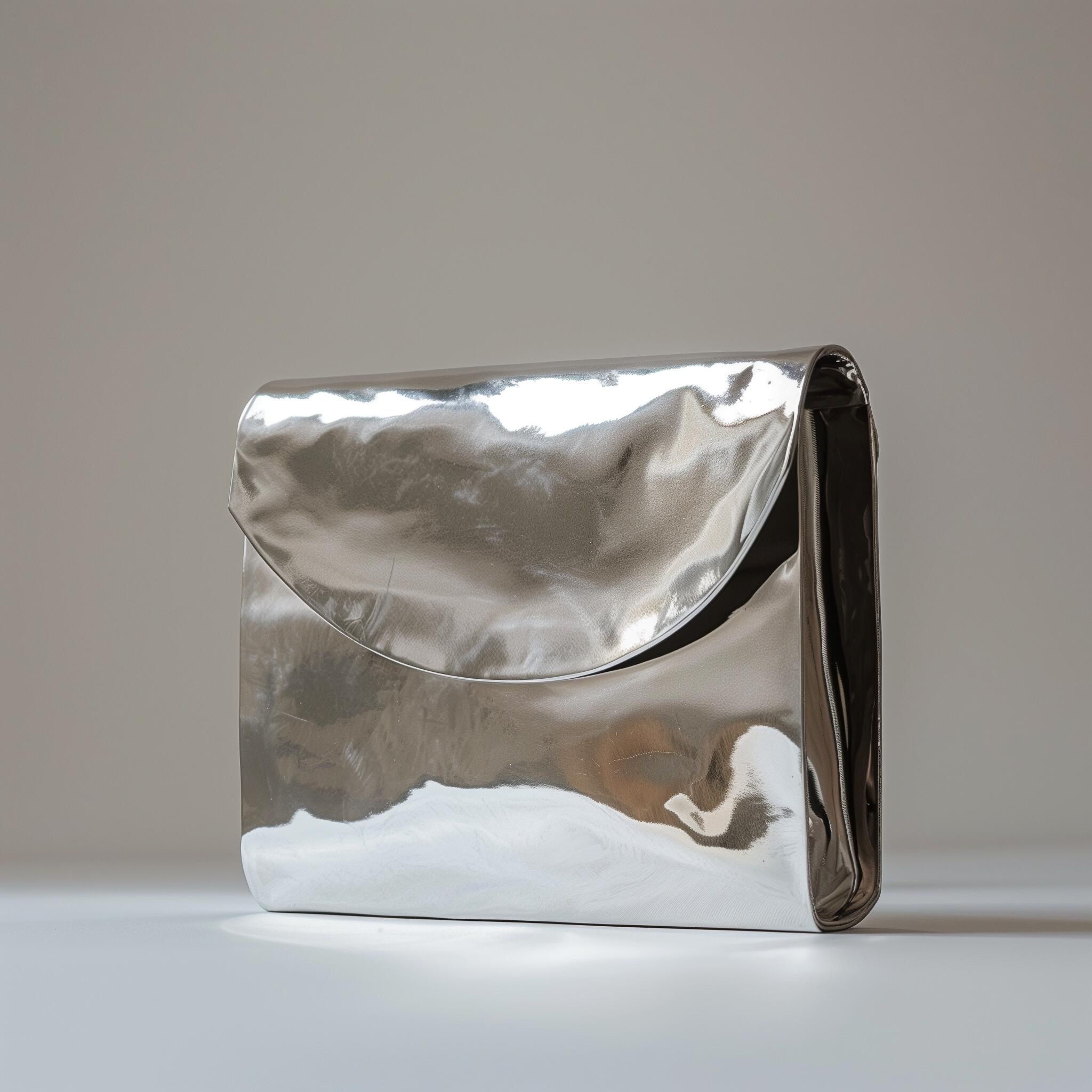 Women's Metalic Look Hand Bag